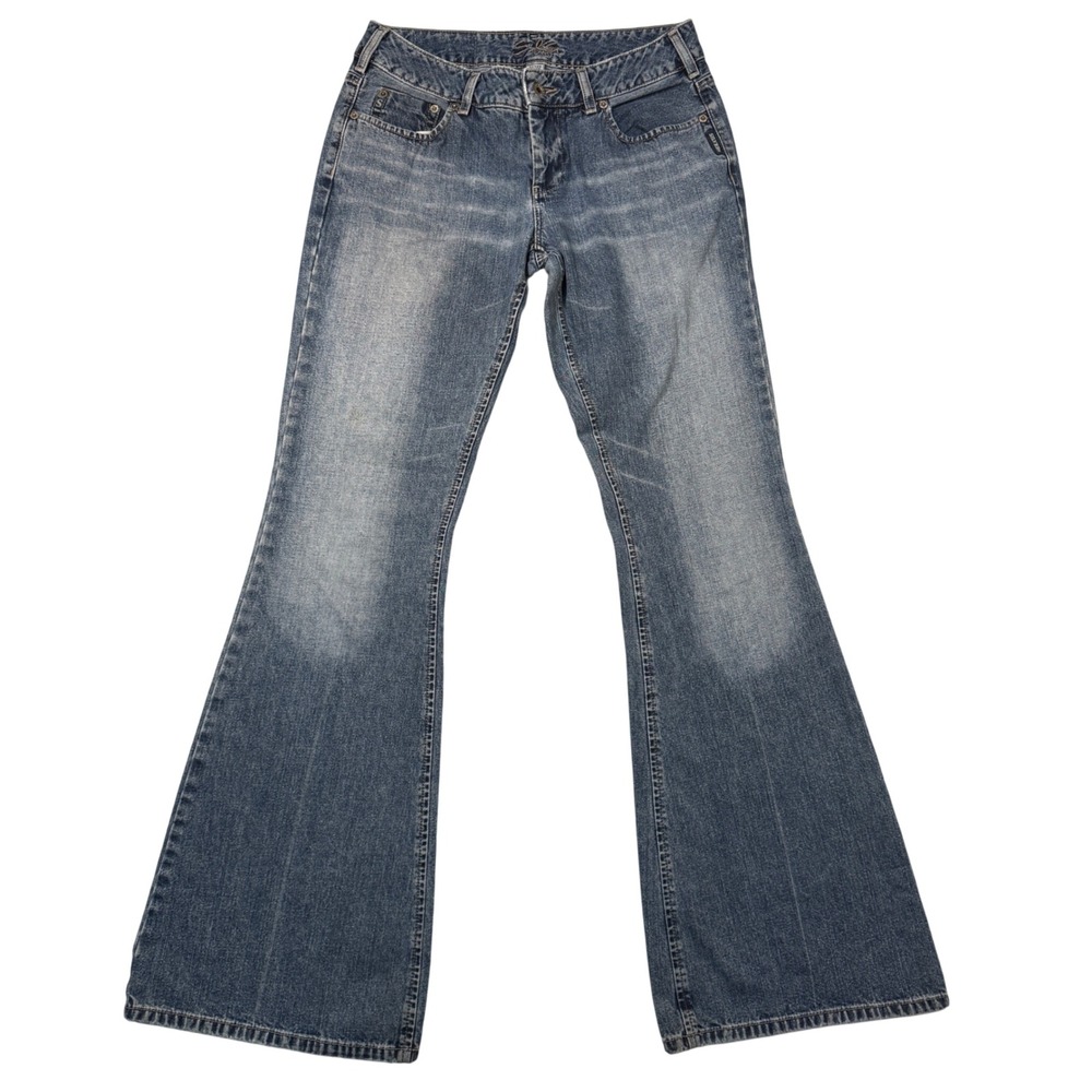 Vintage Y2K Silver Jeans Flare Jeans Womens 30 Blue Low‎ Rise Denim 100% Cotton